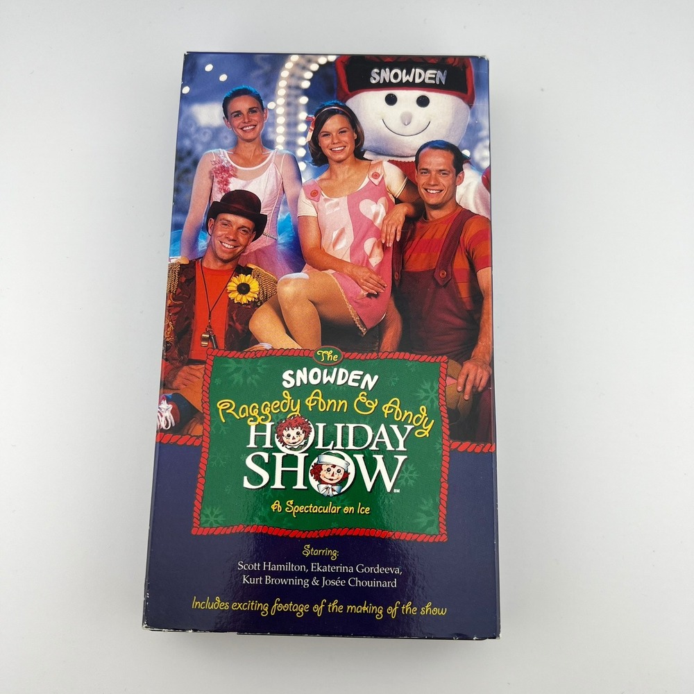 Snowden Raggedy Ann & Andy Holiday Show VHS Spectacular on Ice Scott Hamilton